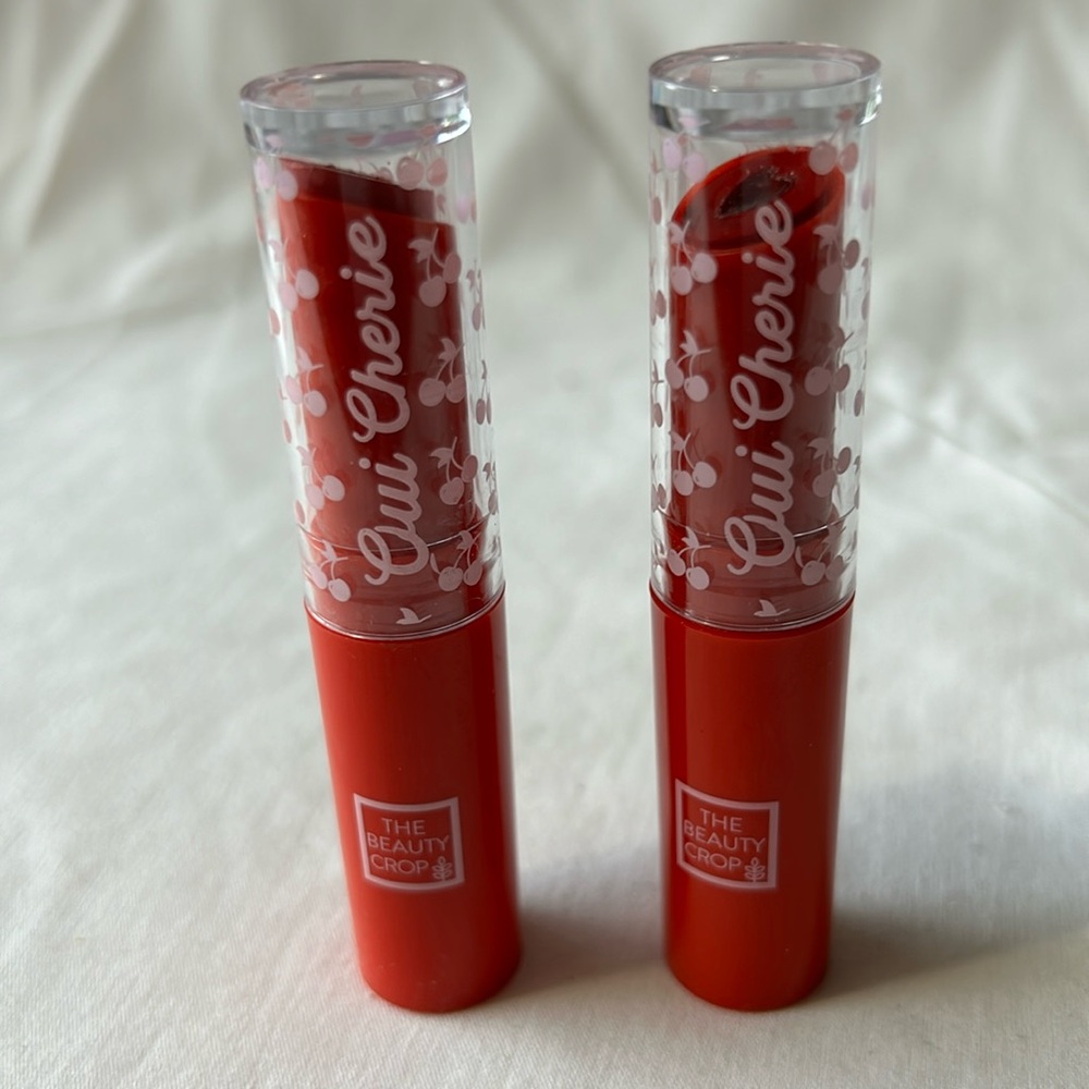 The Beauty Crop Oui Cherie Lipstick, Rouge and Nue- 2      New